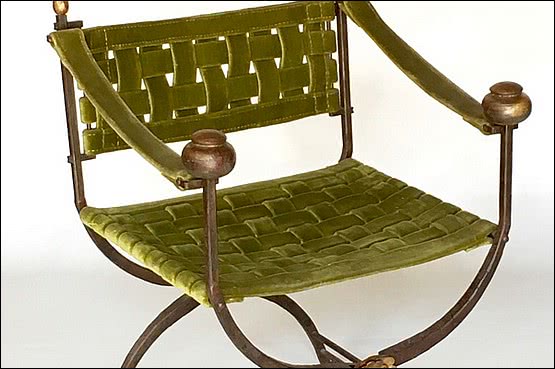 ☑️ 20th Century Decorative Arts |Savonarola ( Curule ) chair - A wonderful 1920's / 30's example 