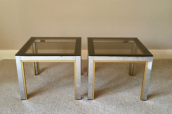 ☑️ Pair of Side tables by Renato Zevi, Italy 