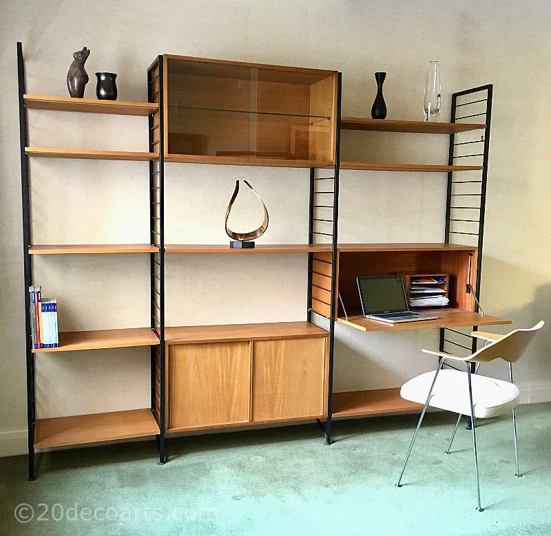  20th Century Decorative Arts | Ladderax shelving system created by Robert Heal c1964 for Staples of Cricklewood.