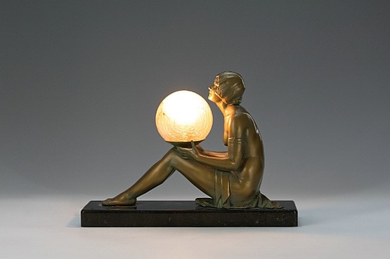 ☑️ art deco lady lamp table lamps