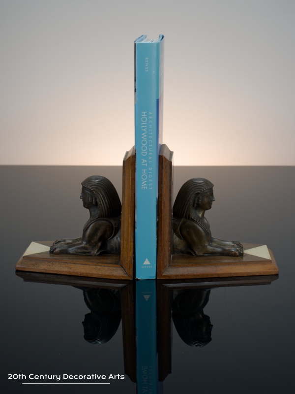  Art Deco Egyptian Sphinx Bookends 1925