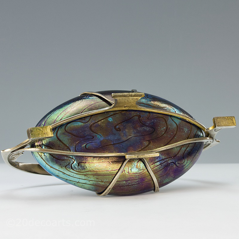 Kralik Art Nouveau Glass Bowl, Bohemia