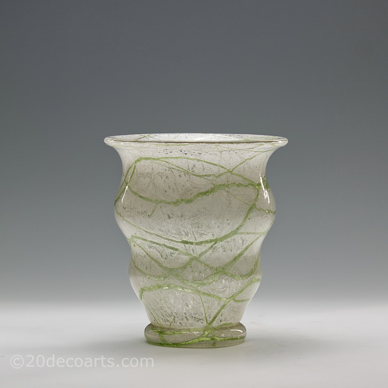 Loetz Schaumglas Schaum glass Art Deco vase