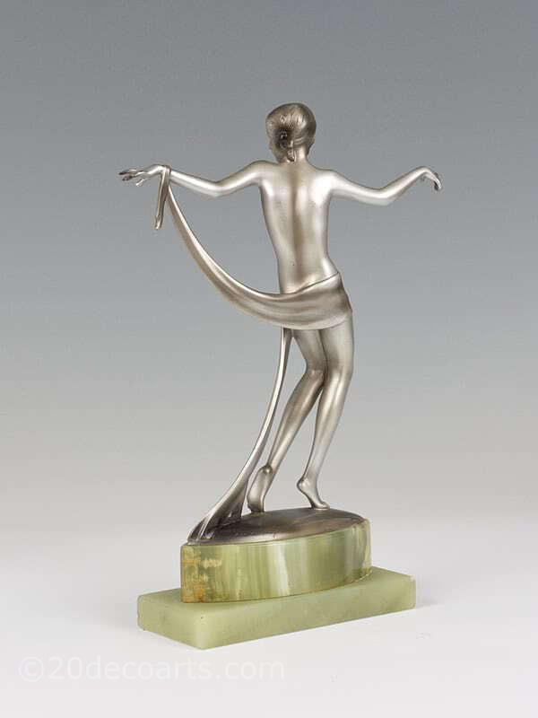  20th Century Decorative Arts |Josef Lorenzl dancer  Art Deco bronze figure photo 3