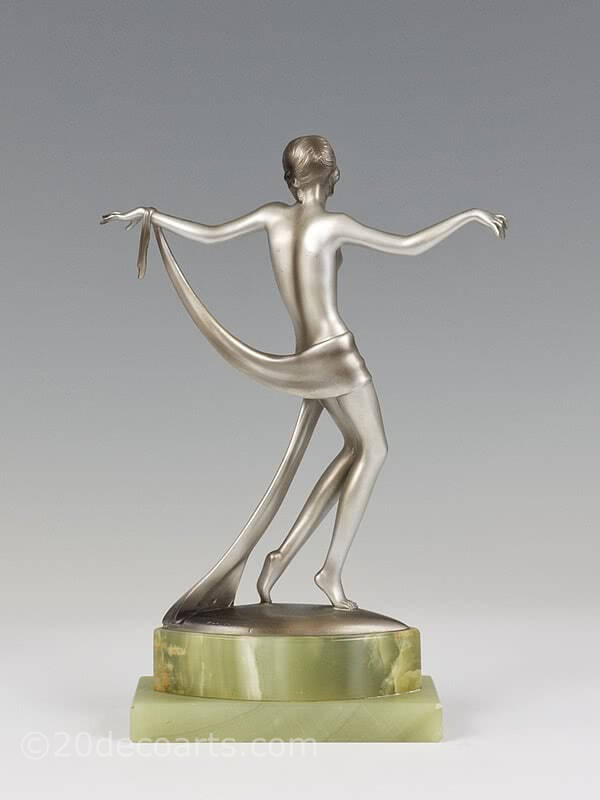  20th Century Decorative Arts |Josef Lorenzl dancer  Art Deco bronze figure photo 4