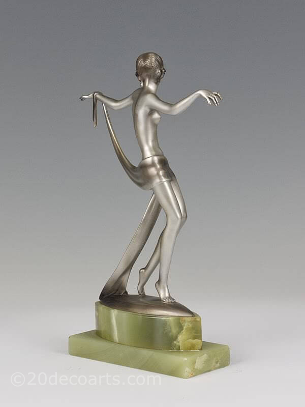  20th Century Decorative Arts |Josef Lorenzl dancer  Art Deco bronze figure photo 5