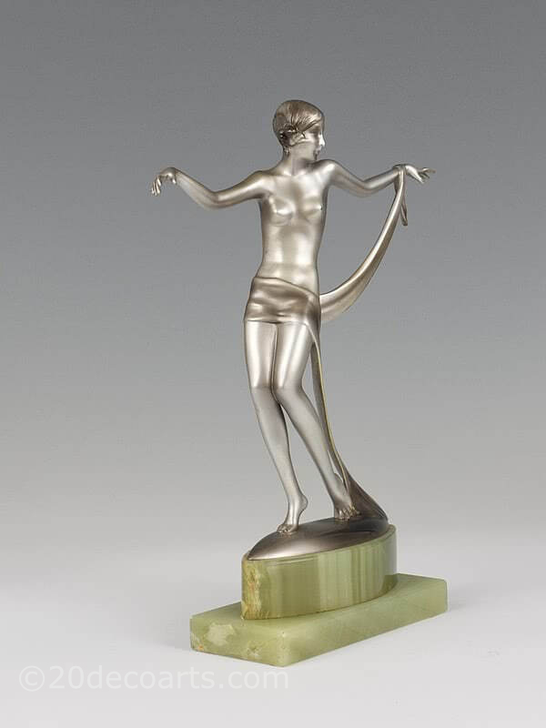  20th Century Decorative Arts |Josef Lorenzl dancer  Art Deco bronze figure photo 6