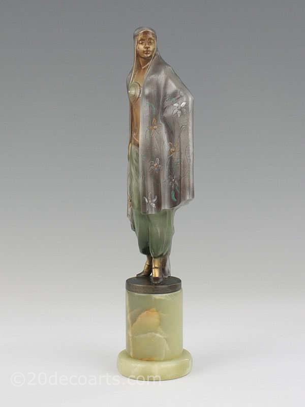 Barner | Josef Lorenzl art deco bronze figure for sale