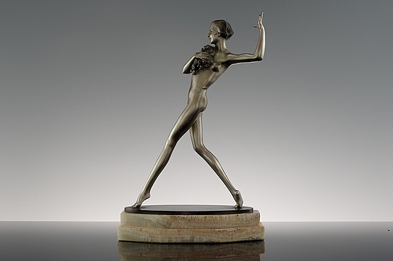 ☑️ josef lorenzl art deco bronze figurine for sale