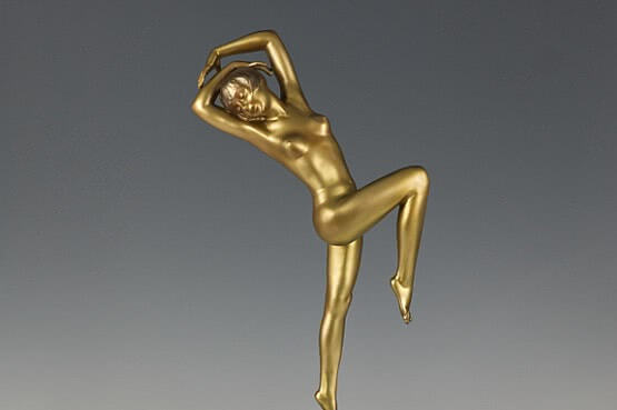 ☑️ josef lorenzl art deco bronze statue for sale
