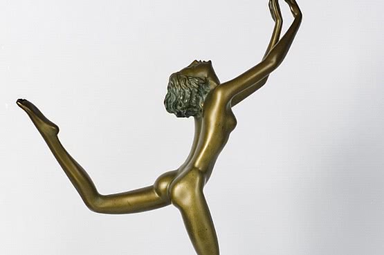 ☑️ josef lorenzl art deco bronze  statue 1920s 1930s