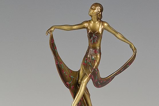 ☑️ Art Deco Josef Lorenzl Bronze Statue For Sale