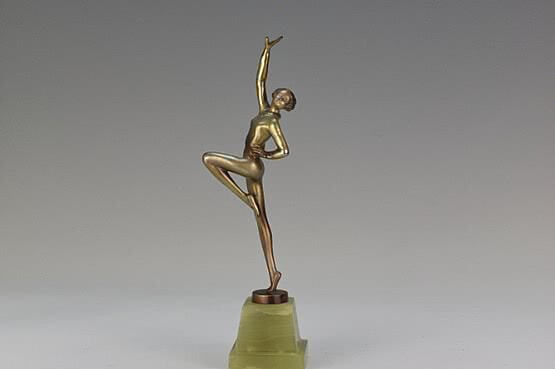 ☑️ Josef Lorenzl art deco bronze dancer figurine  