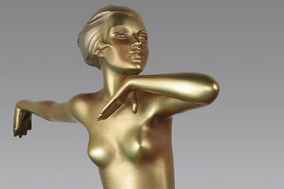 ☑️ art deco Josef Lorenzl bronze dancer