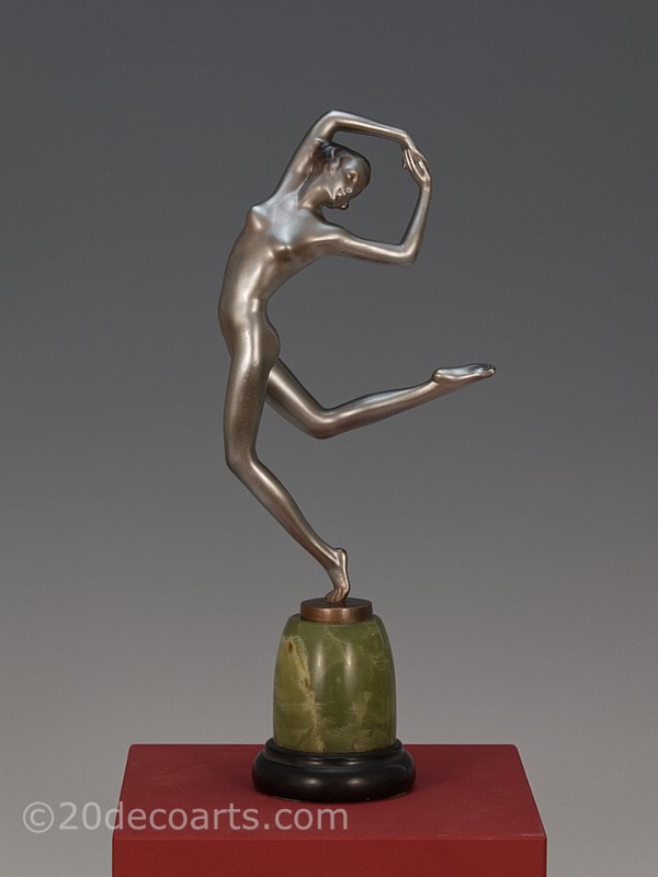   Josef Lorenzl - An Art Deco Austrian bronze figure, circa 1930  1 