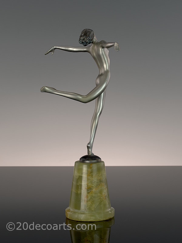   Josef Lorenzl - An Art Deco Austrian bronze figure, circa 1930  3 