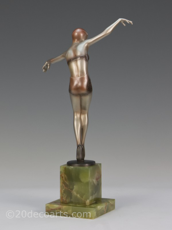  josef lorenzl bronze figures, circa 1930  2