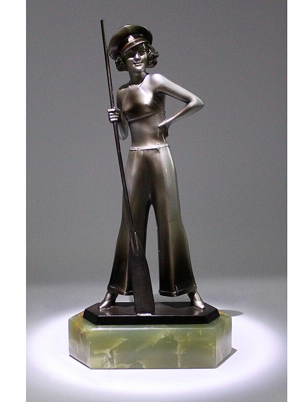  20th Century Decorative Arts |Josef Lorenzl Art Deco bronze figure sailor girl photo 1