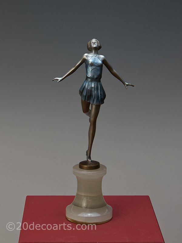  Josef Lorenzl Art Deco Bronze  Dancer 1930 2