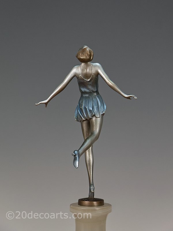   Josef Lorenzl Art Deco Bronze  Dancer 1930 4 