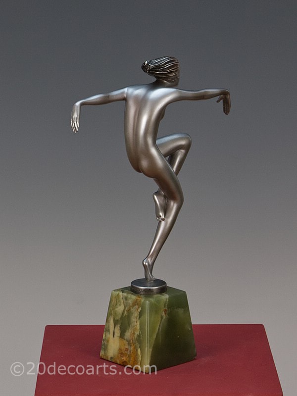   Josef Lorenzl -  Art Deco Austrian bronze figure, circa 1930  Speed  