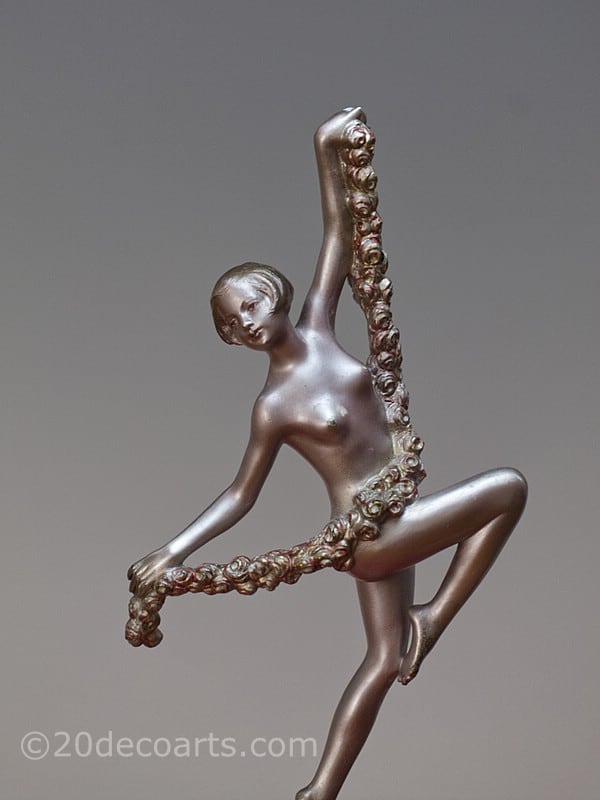   Josef Lorenzl Art Deco bronze sculpture Lorenzo 5 