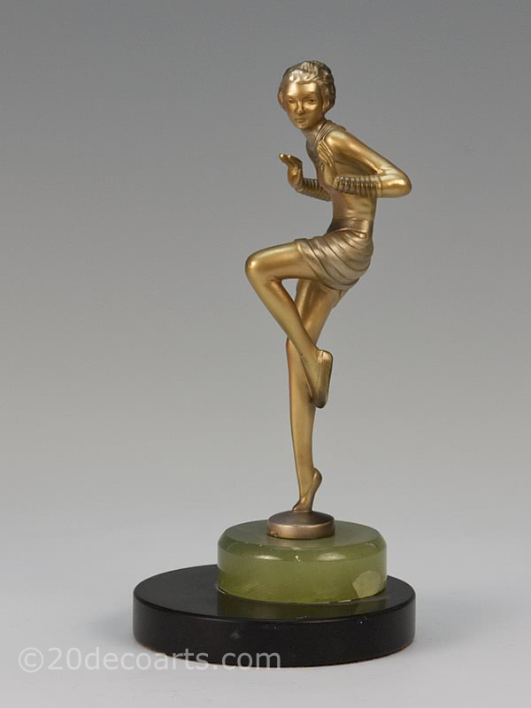  ✅Lorenzl Bronze Dancer Art Deco Figure |20th Century Decorative Arts