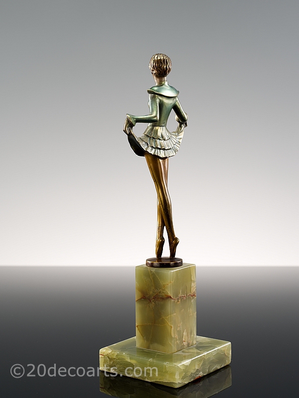Josef Lorenzl- An Art Deco bronze figure, Vienna 1930, depicting a very stylish ballet dancer