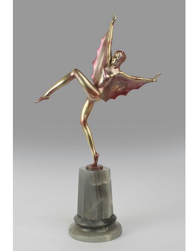 Josef Lorenzl - A very stylish Art Deco Austrian bronze figure 