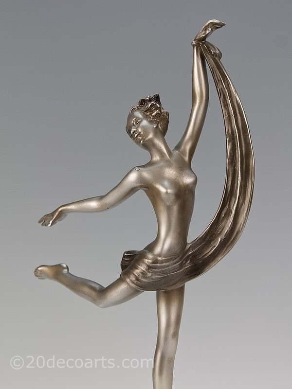  20th Century Decorative Arts |  Josef Lorenzl, Art Deco bronze figure 1930s Vienna 1