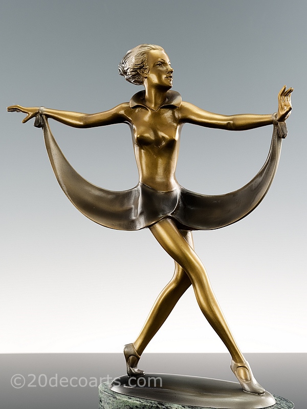 Josef Lorenzl - Art Deco Austrian bronze dancer figure